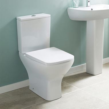 Harbour Alchemy Rimless Toilet & Slim Wrapover Soft Close Seat - 610mm Projection